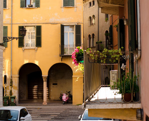 In the streets of verona