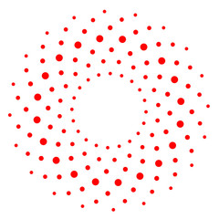 red halftone dot circle background , image