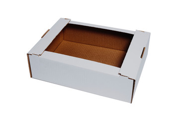 cardboard box isolated on white background 