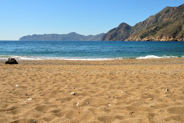 Cartagena beach in Murcia, Spain