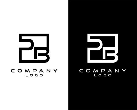 PB, BP Letters Logo Design. Simple and Creative Letter Concept Illustration vector
