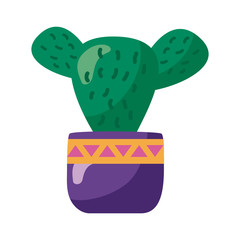 cactus mexican plant detaild style icon