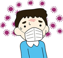 Men infected with the new coronavirus