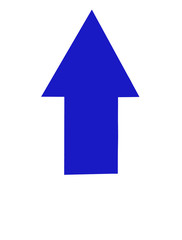 Fototapeta premium Blue arrow up