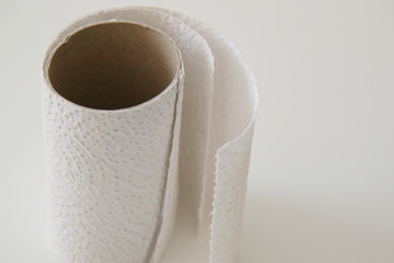 toilet paper roll close up