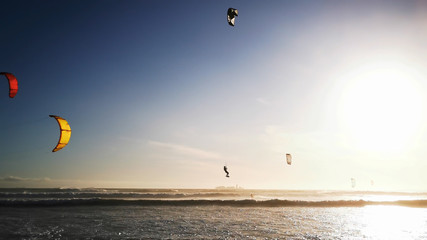 Kite Surf Table Mountain Landscape Cape Town, South Africa