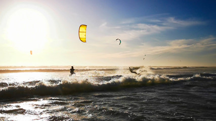 Kite Surf Table Mountain Landscape Cape Town, South Africa