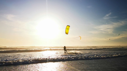 Kite Surf Table Mountain Landscape Cape Town, South Africa