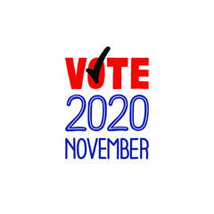 Fototapeta premium USA presidential election. November 2020 VOTE, handwriting text. Presidential elections 2020. Concept of democracy, voting, politics. Text written with marker in notepad.