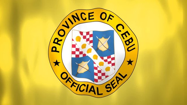 Animated Official Flag of Cebu Province, 30 second 1080p clip