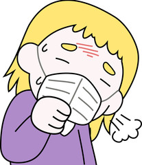 White woman infected with the new coronavirus