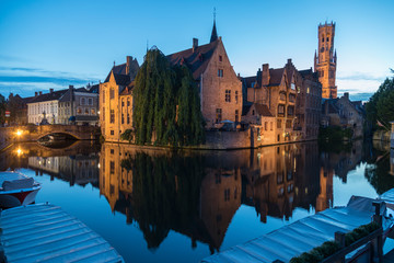 Fototapeta na wymiar Rozenhoedkaai - Bruges - Belgium