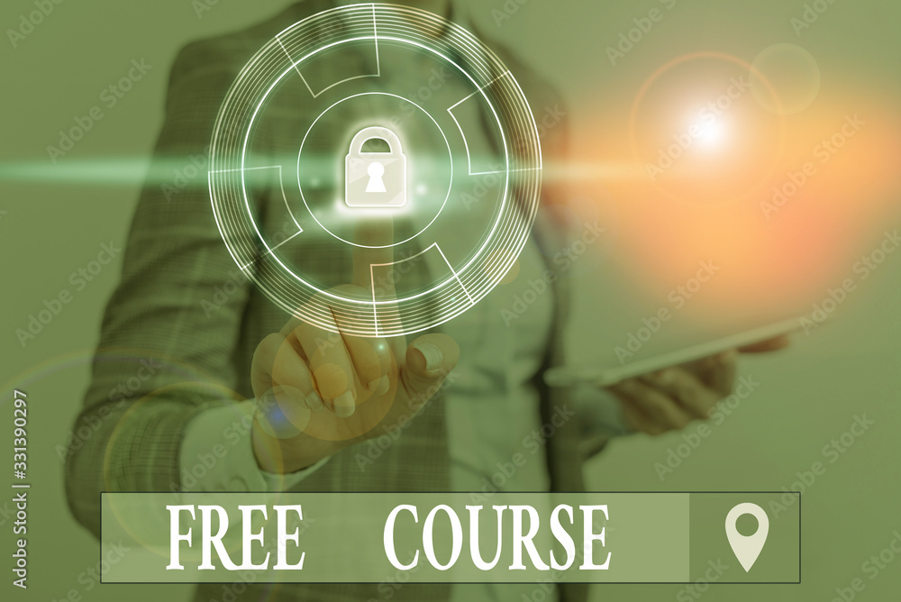 Aufkleber word writing text free course. business photo showcasing series of lessons or lectures teaching skil