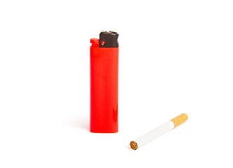 cigarette and lighter