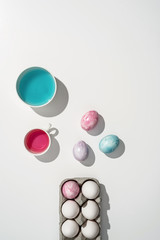 Happy Easter! Homemade tradition of hand-painted Easter eggs.