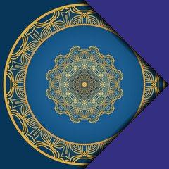 Abstract luxury background with mandala. Vector illustration. Ornament elegant invitation wedding card , invite.