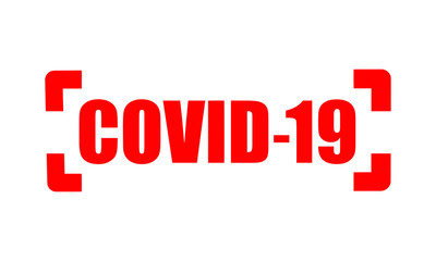 Fototapeta premium Red text effect design for corona virus. Vector text disaster alert deadly virus.