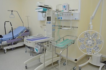 Individual box ( Meltzer box ) for the isolation of infectious patients. Perinatal centre. Khabarovsk, far East, Russia.