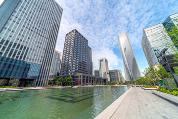 Naklejka premium China Ningbo Cityscape