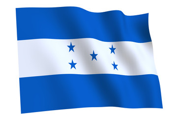 Honduras Flag waving