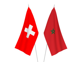 Switzerland and Morocco flags