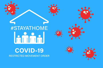 Covid-19 Restricted movement order, Stay at home