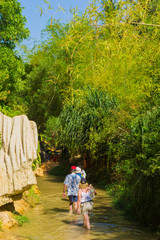 Fototapeta premium walking through the Fairy Stream, Mui Ne, Vietnam