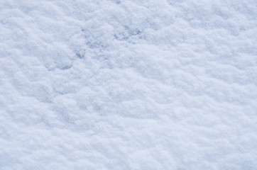 Fototapeta na wymiar Snow texture top view, background with copy space