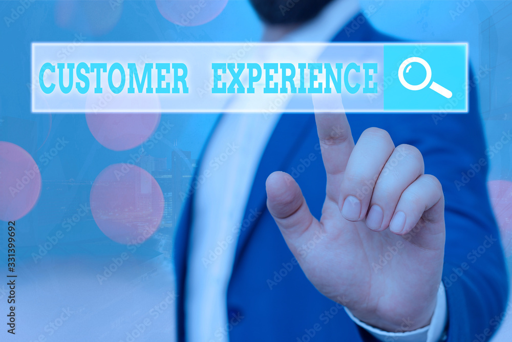 Poster text sign showing customer experience. business photo showcasing product of interaction between orga