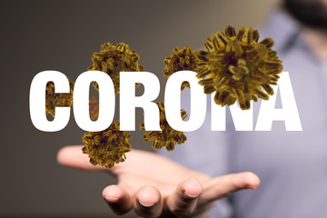 epidemic coronavirus 2019-nCoV 3d (2019-nCoV). .
