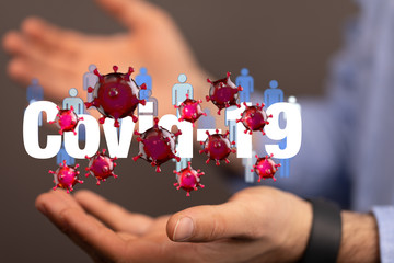 epidemic coronavirus 2019-nCoV 3d (2019-nCoV). .