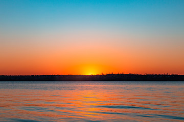 Fototapeta premium sunset over the sea