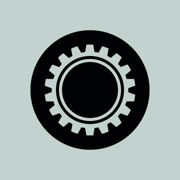 Vector icon of a gear. Concept.