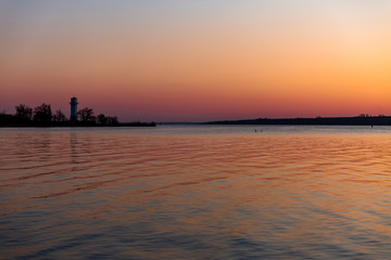 sunset on the beach