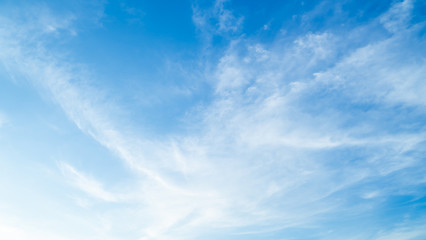 Blue sky with cloud bright at. Border, Thailand - Malaysia