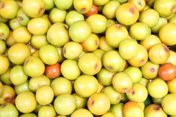 fresh jujube fruit in market