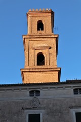 Caiazzo - Campanile del Duomo al tramonto