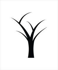 tree flat icon,dry tree flat design icon,vector best illustration design icon.