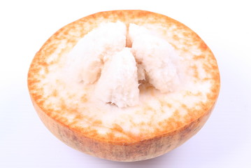 Santol fruit isolated on white background