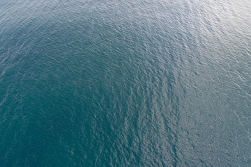 Drone aerial view of sea wave surface