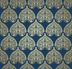 traditional paisley floral pattern , textile , Rajasthan, India	