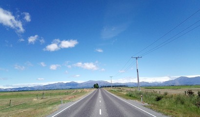 Auf dem State Highway 83, Neuseeland, S&uuml;dinsel