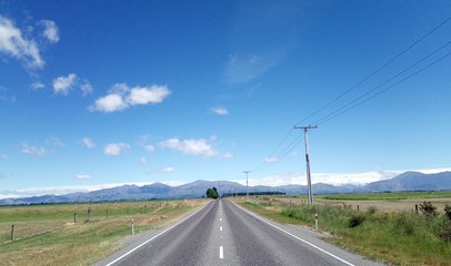 Auf dem State Highway 83, Neuseeland, S&uuml;dinsel
