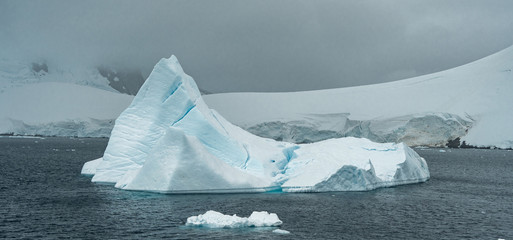 Iceberg in Antarctica sea. Port Lockroy.