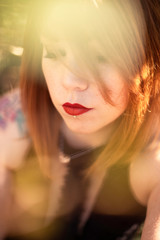 Fototapeta premium Portrait femme rousse