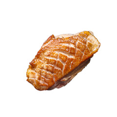 roasted duck breast grilled meat. Menu concept food background keto or paleo diet. top view. copy space for text