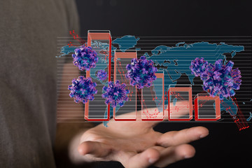 The coronavirus impacts the global economy..