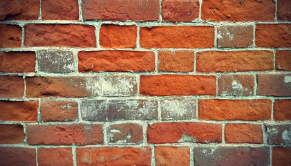 Texture of ancient brick wall