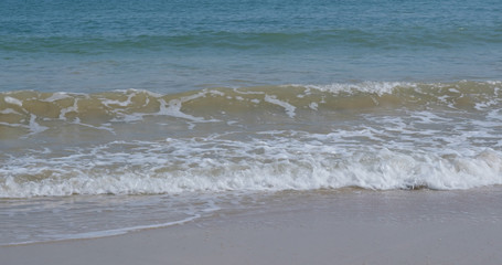 Tropical seascape and sandy beach