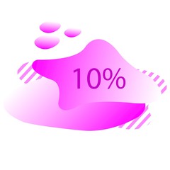 abstract banner discount logo